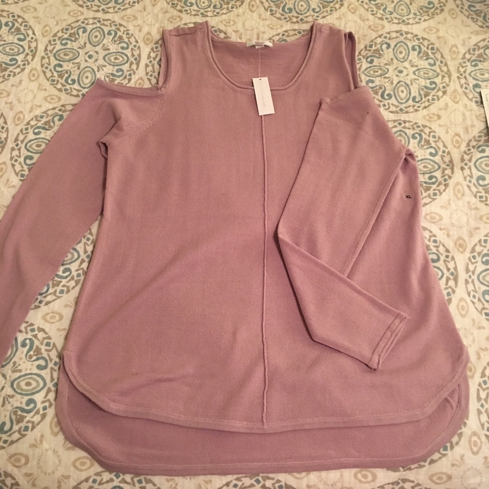 New York & Company cold shoulder sweater